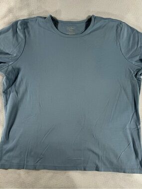 L.L. Bean women’s Crew Neck T-Shirt in Slate Blue supima cotton daily casual